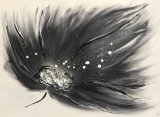 'Breeze Floral - Black' 30"x24" £60