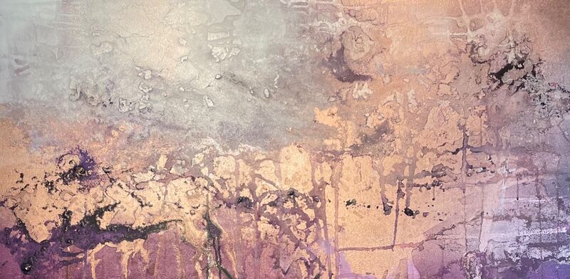 SALE! One-off original ‘Purple/Copper Experiment’ 122x60cm £95