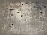 'Connection - Greys/Navy'' 102x76cm £225 grey and navy canvas art