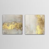 Set of 2 x ‘Gold Leaf Imperfections’ 2 x 50x50cm £150
