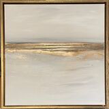 'Champagne Sands & Gold Frame' 50x50cm £185 ONO