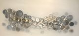 'Bubbles - Greys/Silver' 150x76cm £165