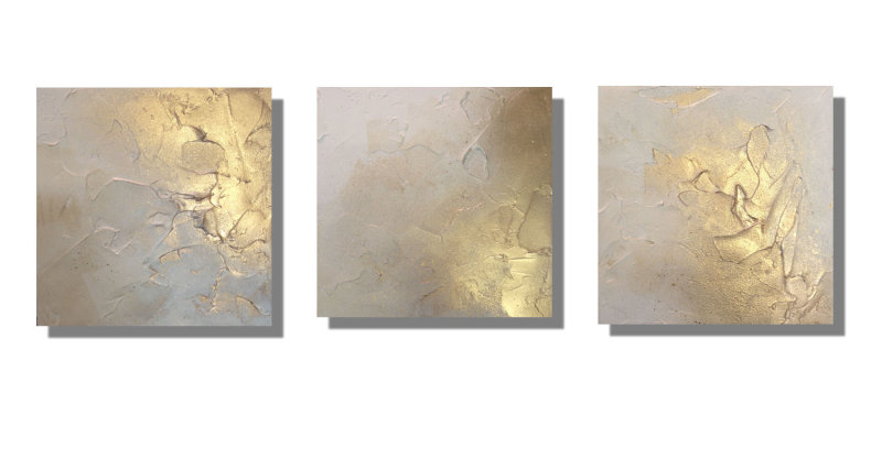 'Sumptuous - Golds & Cream' Set of 3