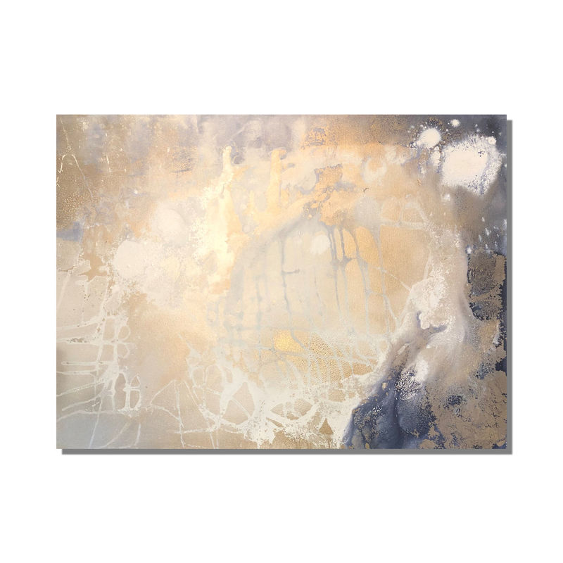 blue and gold canvas