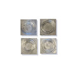 'The Storm - Greys & Silver' 50x50cm £60 grey and silver art