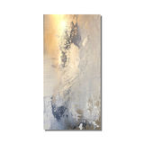 'Pom Pom Floral - Silver/Soft Greys' 40x40cm £40 grey and silver canvas