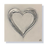 'Silver Hollow Heart' 40x40cm £45