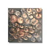 'Bubbles - Copper' 102x40cm £90 grey and copper wall art