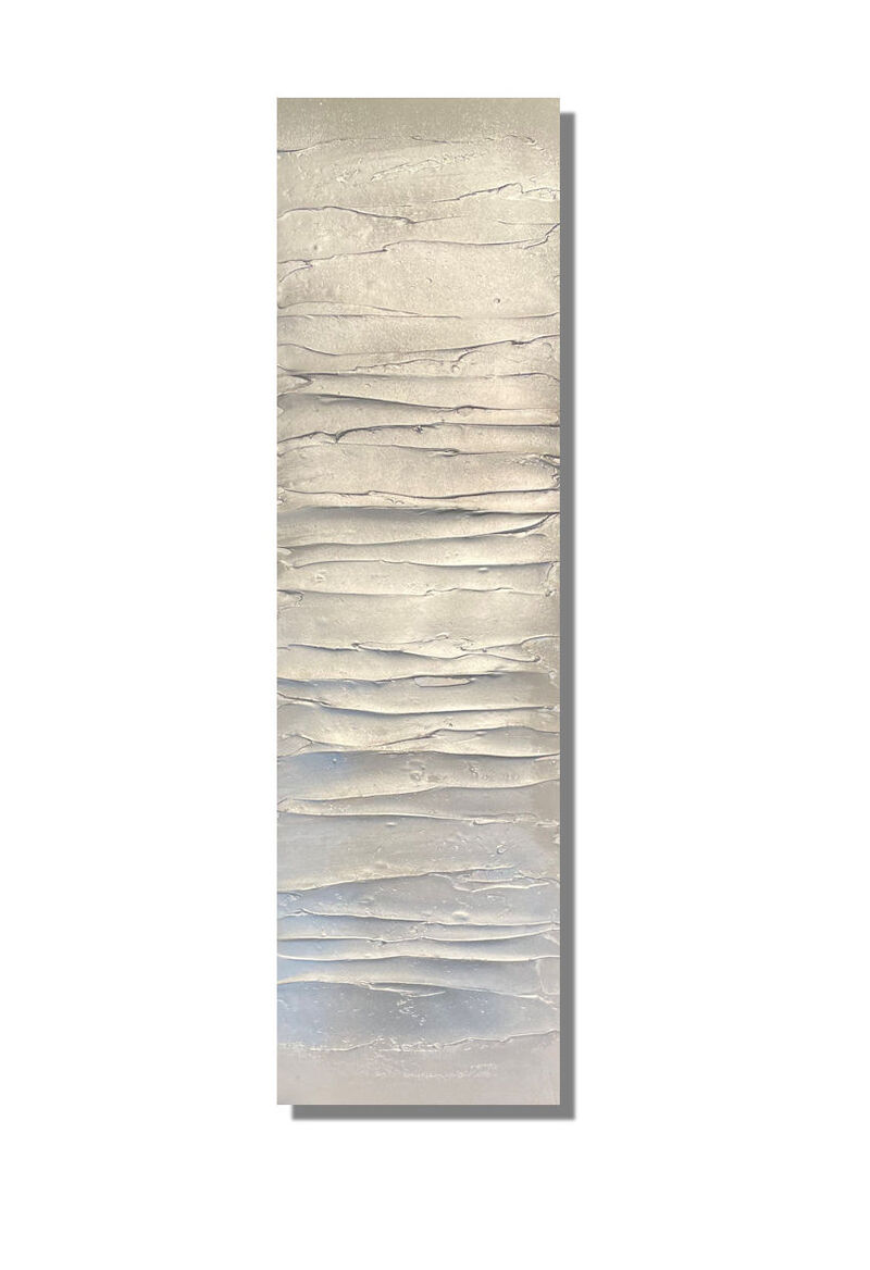 'Frosted Glaze Silver/Soft Greys' 102x30cm £105