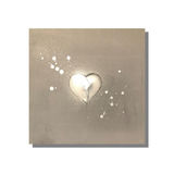 'Grey/silver Sweet Heart' 40x40cm £30 silver heart canvas