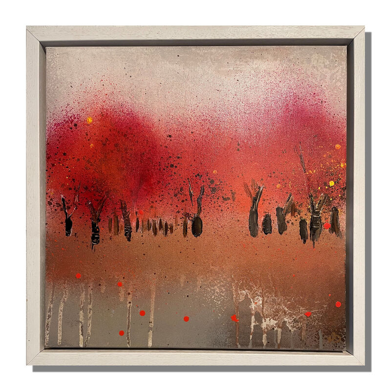 SALE! 'Pumpkin Trail' Framed 40x40cm + frame £90