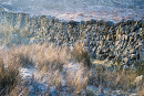 Frosted Drystone Wall near Tewet Tarn