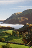 Autumn mist over Howtown, Ullswater
