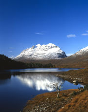 Liathach reflected in Loch Clair, Torridon
