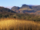 Langdale Pikes over Elterwater