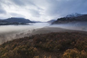 Mist covered Loch Affric