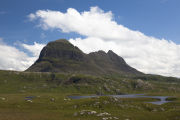 Suilven overlooks Fionn Loch, Assynt