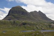 Suilven overlooks Fionn Loch, Assynt