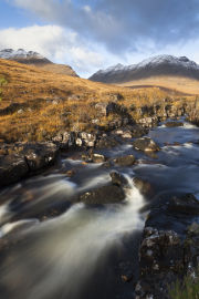 Waterfalls on Abhainn Coire Mhic Nobuil, Torridon