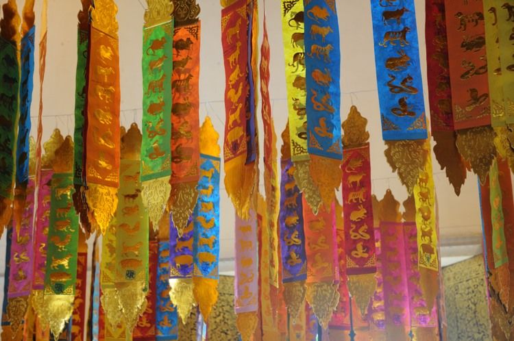 Banners in Viharn Luang