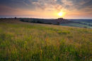 Setting Sun over Sutton Down