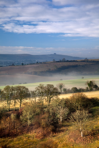 Winter view towards Win Green