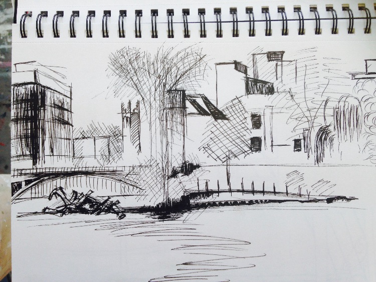 River gardens sketching