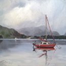 Red Sail Boat