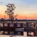 Houseboats Evening, Beccles