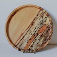 160805 Spalted Beech platter SOLD