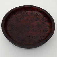 200214 Burr Oak Dish. Burnt and Stained