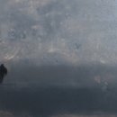 Figure walking away from me, monotype 2018