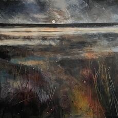 Moon Over Winter Moor