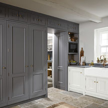 1909 Georgian doors in dove grey & dust grey