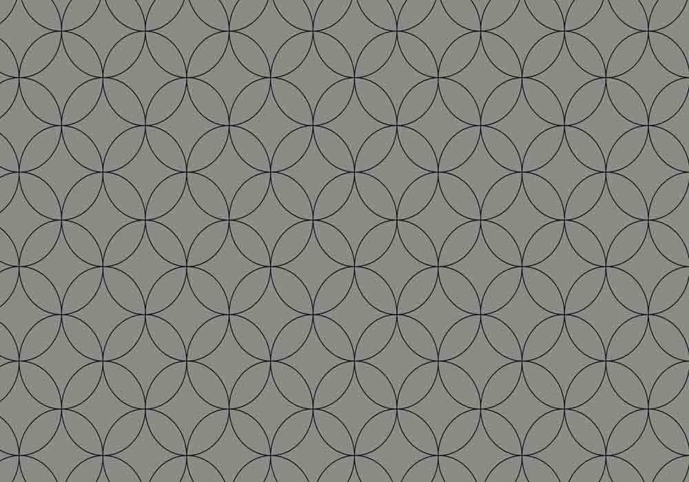 Vista Splashback - Roulette Curves Taupe - Matt finish MDF - Reverse of Blocked Hex Midnight