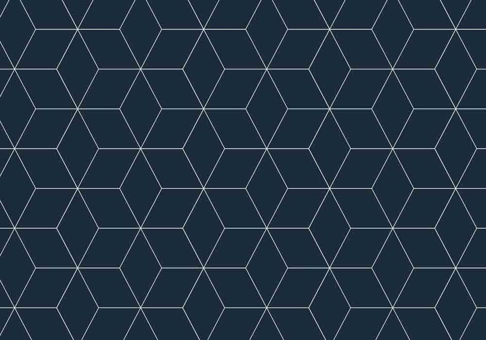 Vista Splashback Blocked Midnight Hex - Matt finish MDF - Reverse of Roulette Curves Taupe