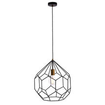 Deco E27 Pendant Light - Matt Black Finish (fitting only) deco E27 pendant light - sy76686 by sycamore led lighting