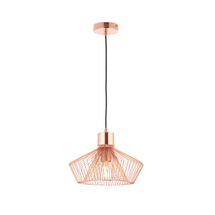 Gabia E27 Pendant Light - Copper effect Plate gabia E27 pendant light sy72813
