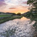 Sunset over River Skirfare
