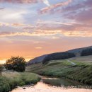 Sunset over River Skirfare