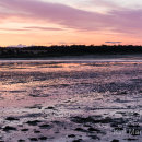 Budle Bay sunset Panorama