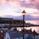 Whitby steps sunset