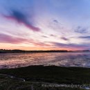 Budle Bay sunset Panorama