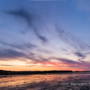 Budle Bay sunset Panorama