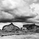 Lindisfarne boats - mono