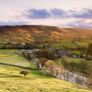 Late evening light over Burnsall