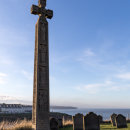 Caedmon’s Cross, St Mary's Church, overlooking the bay - Whitby