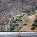 Red Sail on sparkling Ullswater