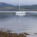 Boat on a calm Loch Fyne