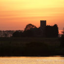 Sunset over Haveringland Parish Church, Norfolk